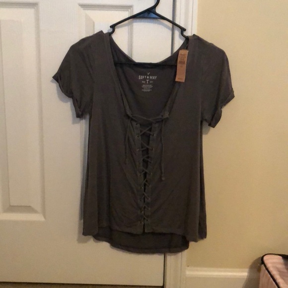 American Eagle Outfitters Tops - NWT American Eagle lace up top